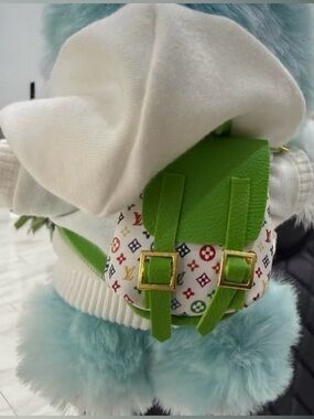 LABUBU SALE.  
POP-MART AUTHENTIC  Labubu with stylish LV-ish garb New